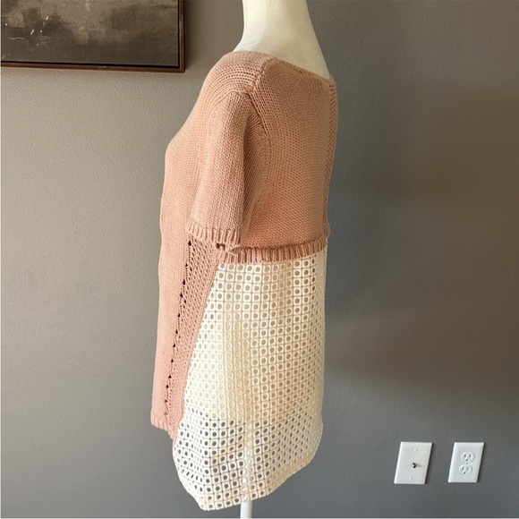 Anthropologie Moth Madeira Eyelet Back Sweater - Picture 7 of 15